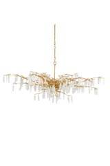 Lustre 8 lumières branche dorée Forest - Lustre by Quintiesse