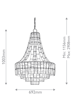 Lustre montgolfière inspiration années 70 Vintner