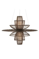 Suspension Design en métal brun cuivré Benjiro - Lustre by Quintiesse