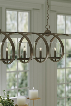 Suspension linéaire 5 lumières Maximus