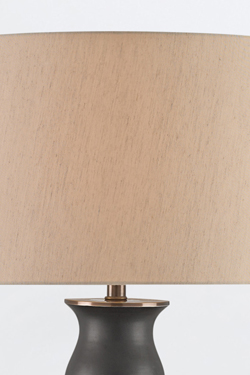 Ultimo matte black ceramic amphora table lamp