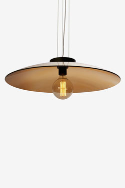 Zenith golden glass pendant lamp 70cm - Pendants by RADAR