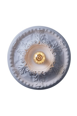 Plafonnier en plâtre moulé floral classique Solférino
