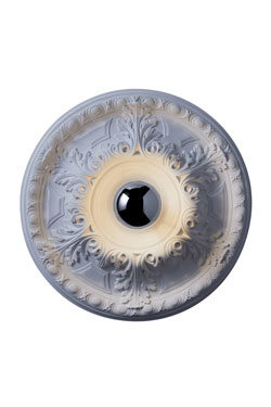 Plafonnier en plâtre moulé floral classique Solférino