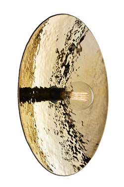 Gold dome wall lamp 70cm Nebbia - Wall lights by RADAR