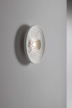Pulse 60cm plaster dome wall light