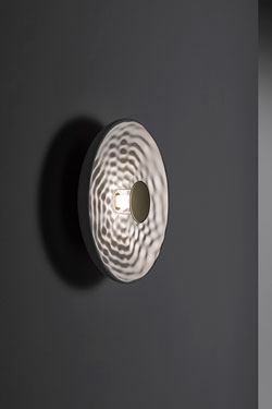 Pulse 60cm plaster dome wall light