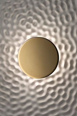 Pulse 60cm plaster dome wall light