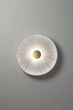 Pulse 60cm plaster dome wall light - Wall lights by RADAR