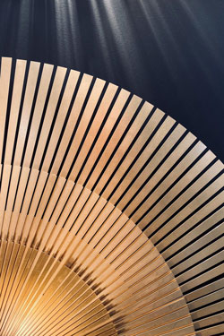 Round wall light in ultra-fine solid brass Lafayette 60cm
