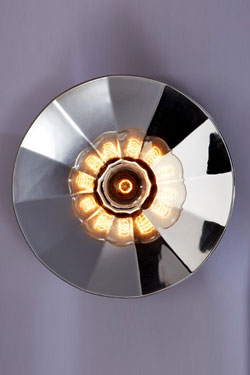 Zenith Fractale silver dome wall lamp 40cm - Wall lights by RADAR