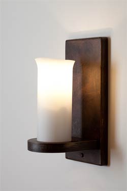 Applique fer forgé et bougie