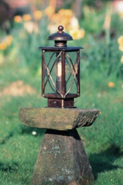 Lanterne d'extérieur à croisillons verre granité - Lampe d'extérieur by Robers