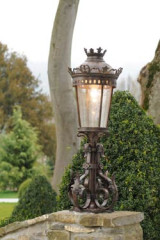 Petit lampadaire en fer forgé pour l'extérieur de style classique - Lampadaire d'extérieur by Robers