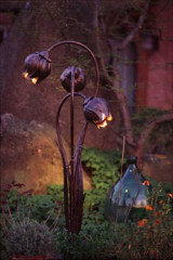 Triple Flower-lampe en fer forgé - Lampe d'extérieur by Robers