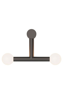 Applique en T Rigoberta Trio noir mat - Applique by Robin