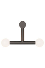 Applique en T Rigoberta Trio noir mat - Applique by Robin