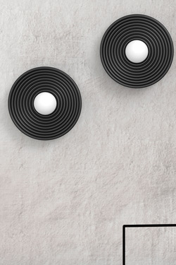 Applique parabole noire et blanche Randa