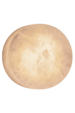Rock alabaster bathroom wall light, 9 cm