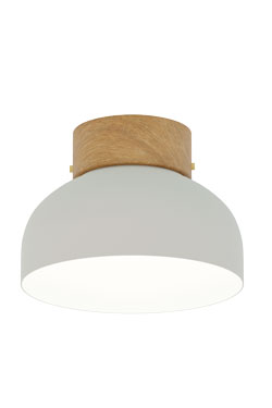 White metal ceiling light Reiko - Ceiling lights by Robin