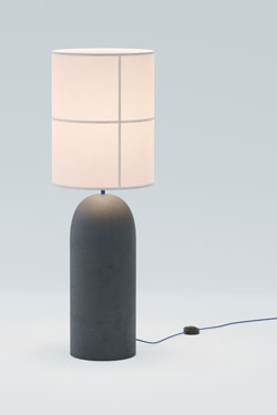 Floor lamp in concrete and fabric Rania - Floor lamps by Robin