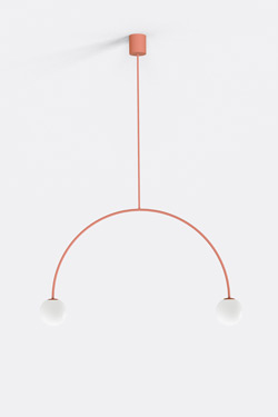 Grande suspension arc corail Riga 80cm - Suspension by Robin
