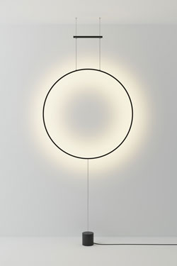 Lampadaire anneau noir Ramona - Lampadaire by Robin
