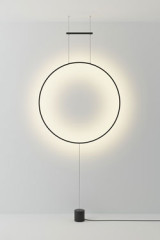 Lampadaire anneau noir Ramona - Lampadaire by Robin