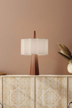 Lampe de table en bois Rain