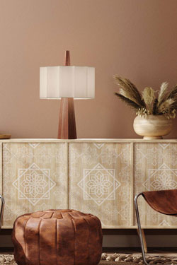 Lampe de table en bois Rain