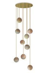 Lustre 9 boules d'albâtre Royal - Lustre by Robin