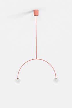 Coral thin pendant lamp, Riga 50 cm - Pendants by Robin
