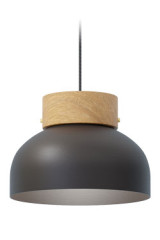 Reiko Black Dome Pendant - Pendants by Robin