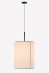 Rania suspension cylindrique en tissu crème 18cm - Suspension by Robin