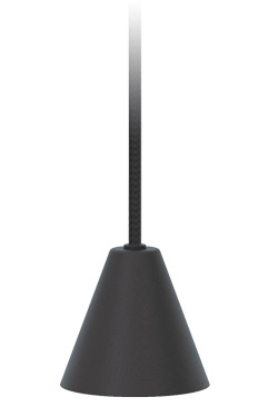 Rimini suspension petit cône noir  - Suspension by Robin