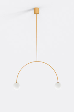 Suspension design jaune Riga 50 cm - Suspension by Robin