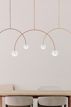 Suspension fine corail Riga 50cm