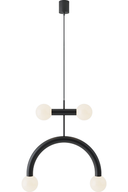 Suspension tube de métal 4 lumières Rigoberta Duo - Suspension by Robin