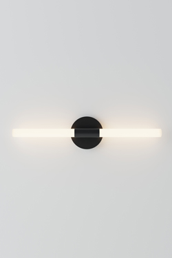 Contemporary black tube wall light with integrated LED Roos - Wall lights by Robin