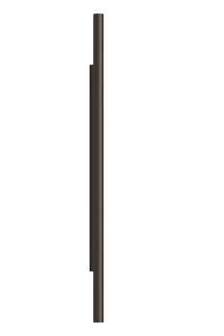 Large black metal wall lamp Rodi