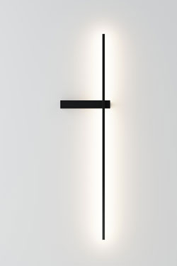 Large black metal wall light Rut - Wall lights by Robin