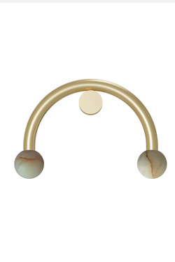 Rigoberta geometric design wall light in gold-plated metal - Wall lights by Robin