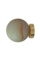Royal natural alabaster ball wall light - Wall lights by Robin