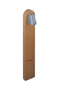 Beamy balise de jardin 100Cm zinc et teck - Balise d'extérieur by Royal Botania