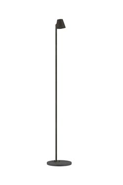 Parker Flood outdoor floor lamp in antique brass - Exterior columns by Royal Botania