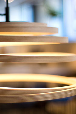 Aspiro suspension spirale en bouleau naturel