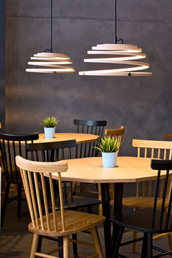 Aspiro suspension spirale en bouleau naturel