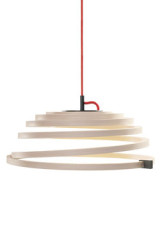 Aspiro suspension spirale en bouleau naturel - Suspension by Secto Design