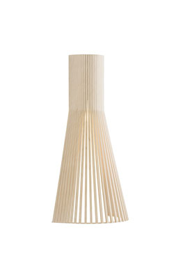 Grande applique design scandinave en bois et stratifié blanc