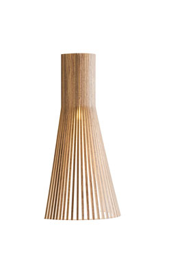 Grande applique design scandinave en bois et stratifié blanc